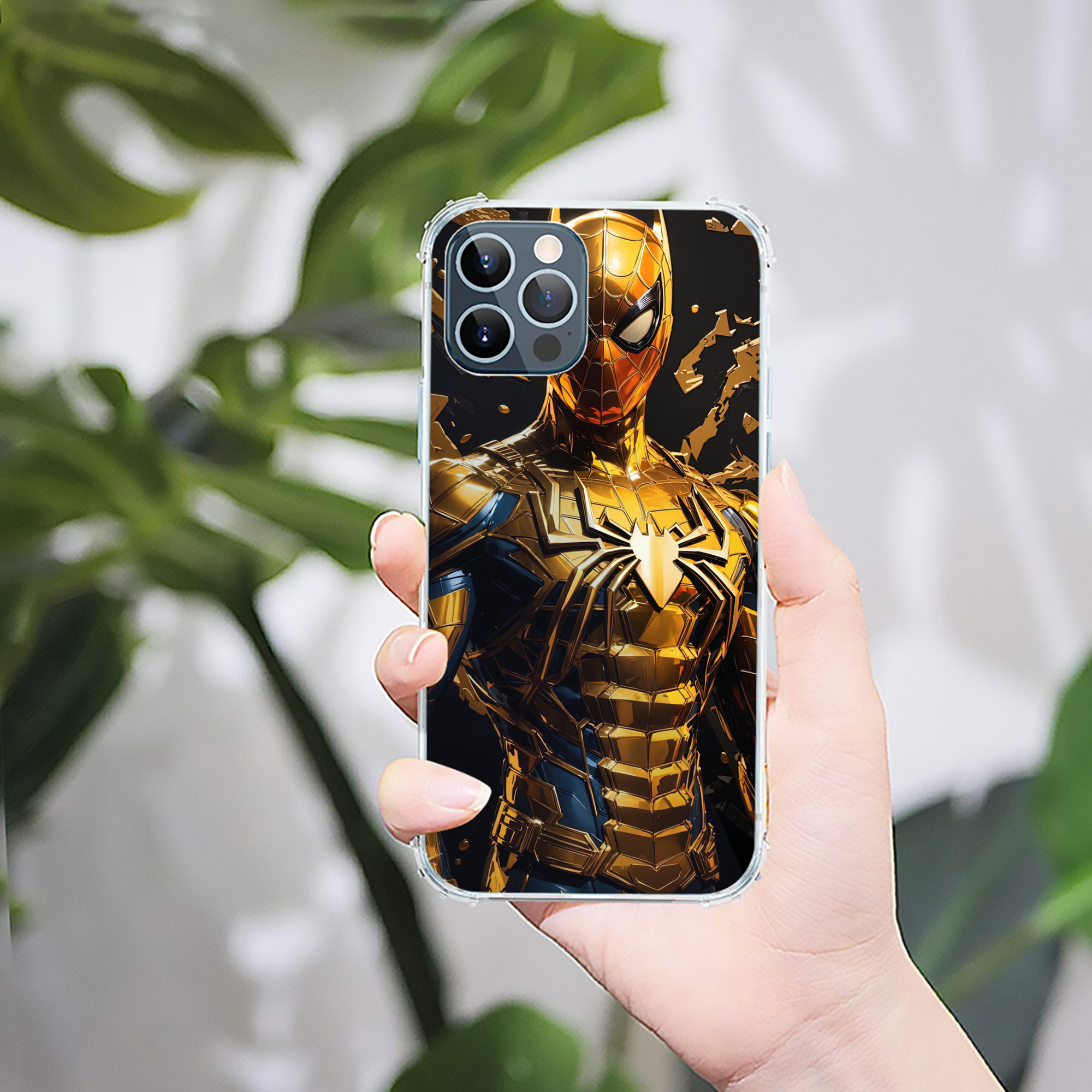 （画像用） Spider Man スパイダーマン 【iPhone 12シリーズ対応】透明スマホケース（クリアソフトケース）